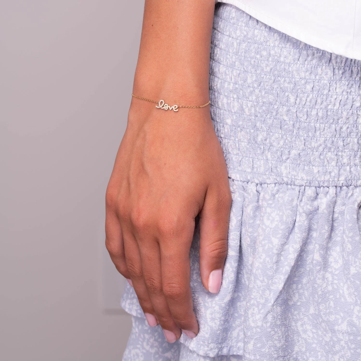 "Love" Diamond Bracelet