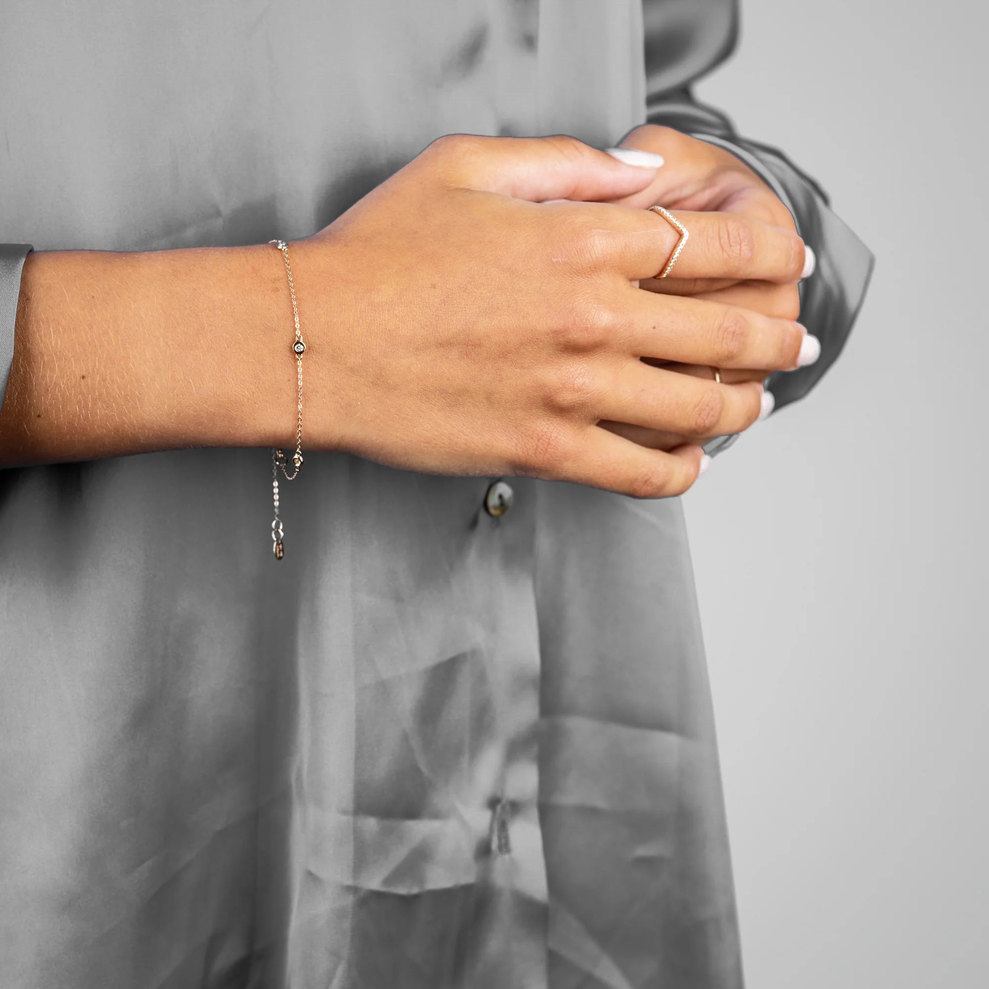 "Diamond by the Bezel" Bracelet