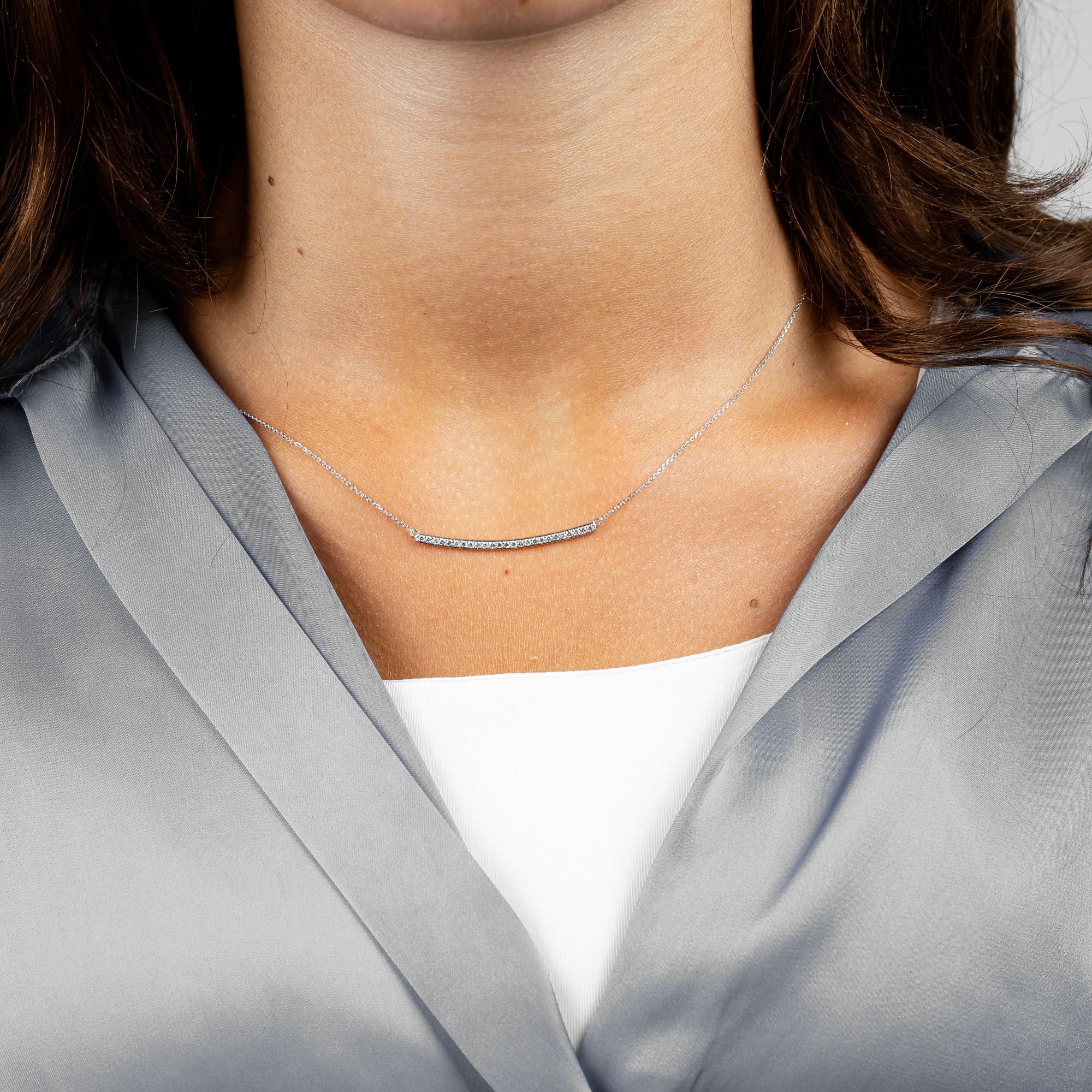 Diamond "Bar" Necklace