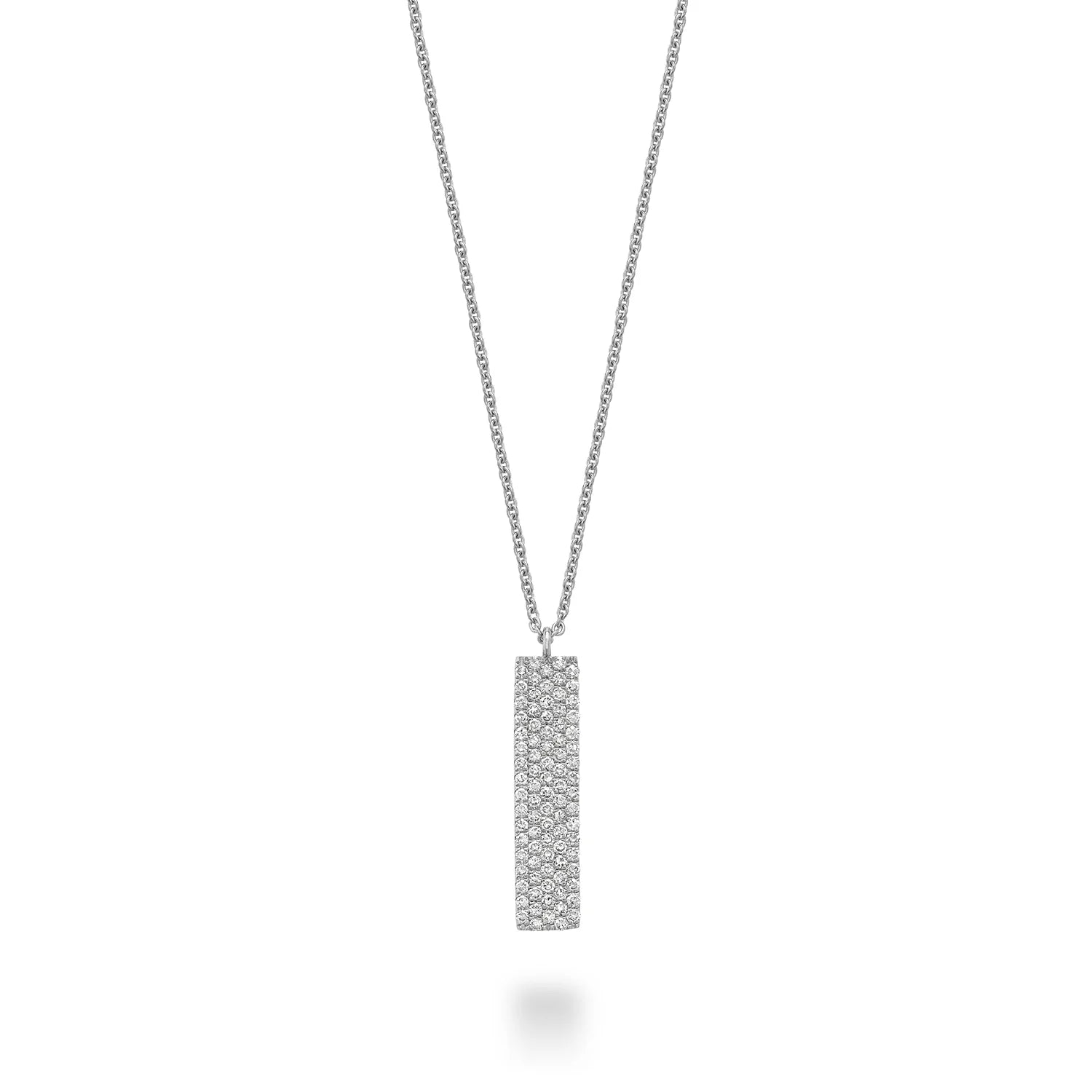 Pave Plate Diamond Necklace