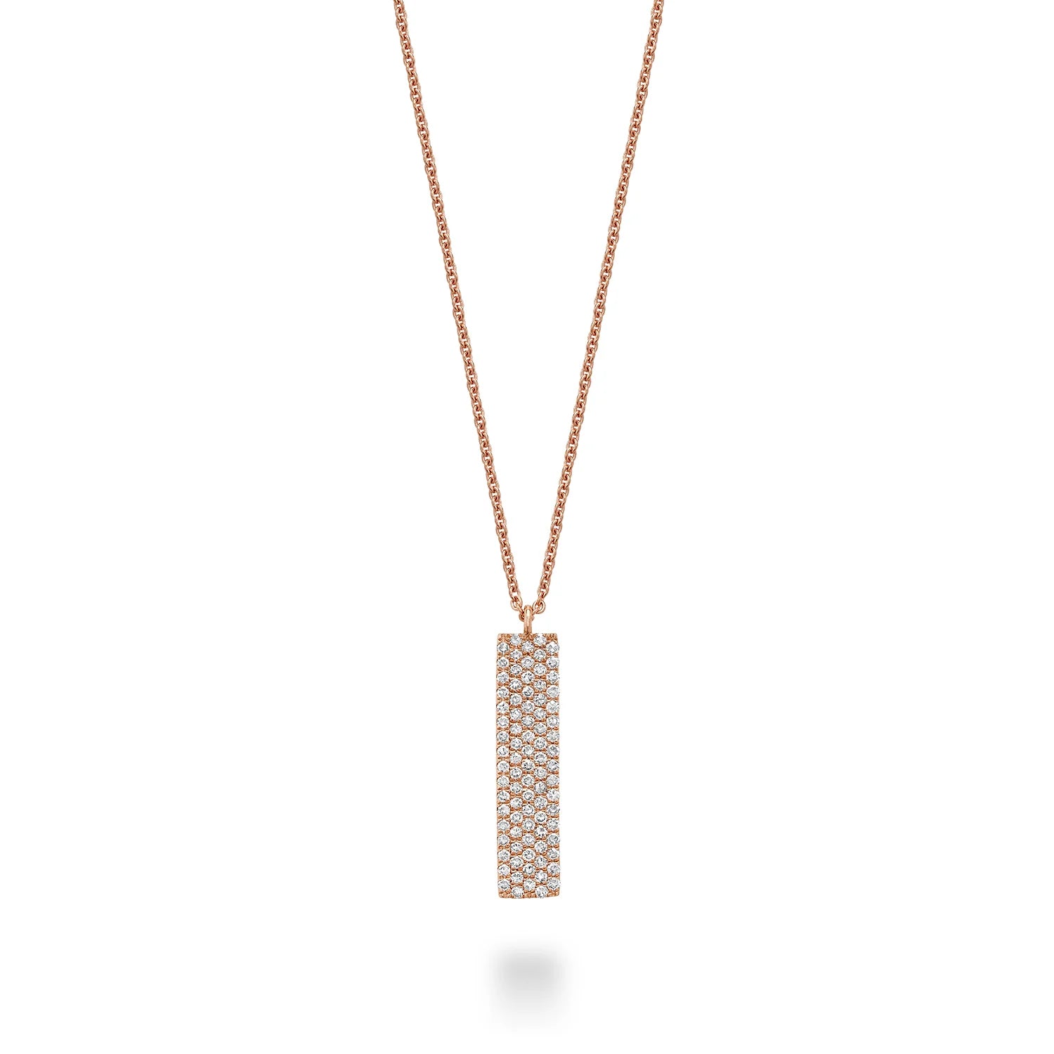 Pave Plate Diamond Necklace