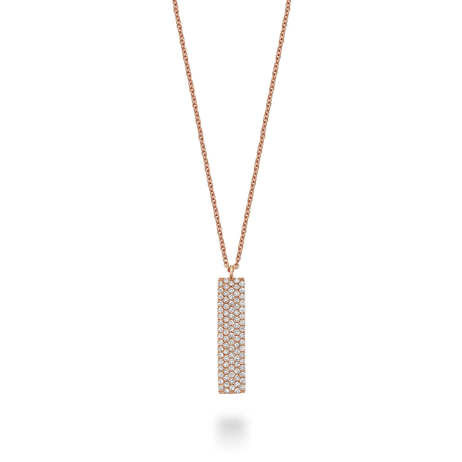 Pave Plate Diamond Necklace