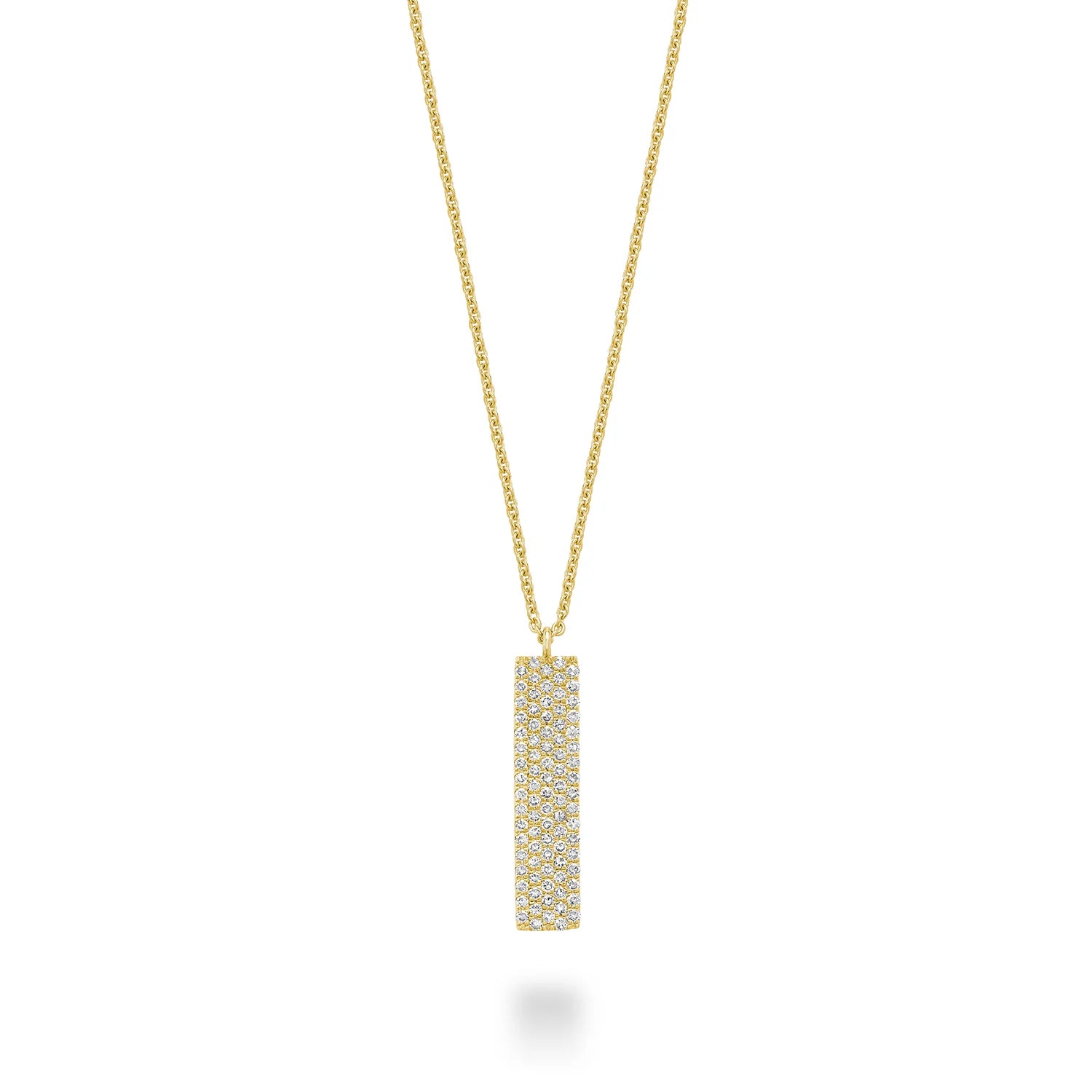 Pave Plate Diamond Necklace