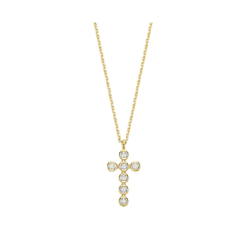 Faith Cross Diamond Necklace