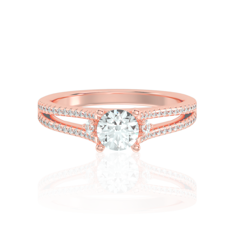 Timeless Charm Elegant Solitaire In Rose Gold ( 1.10 Ct. Tw. )