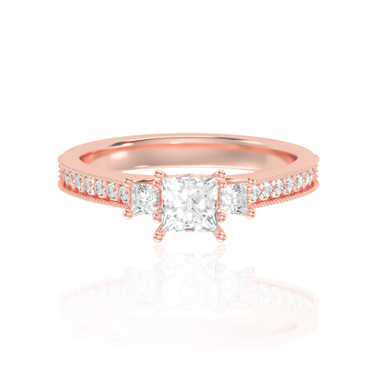 Eternal Unity Princess Ring ( 0.92 Ct. Tw. )