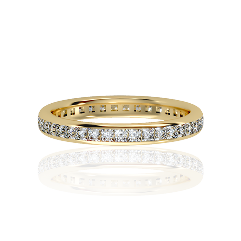 Channel Set Diamond Wedding Band  (1.20Ct.Tw.)or (2.05 Ct.Tw.)