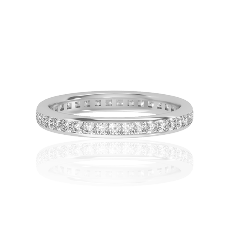 The Exquisite Eternity Band  in Yellow, Rose or White Gold