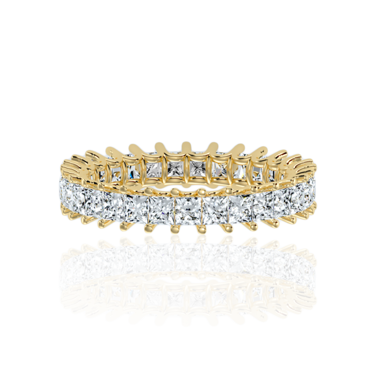 Princess Cut Diamond Eternity Band ( 2Ct. Wt. )