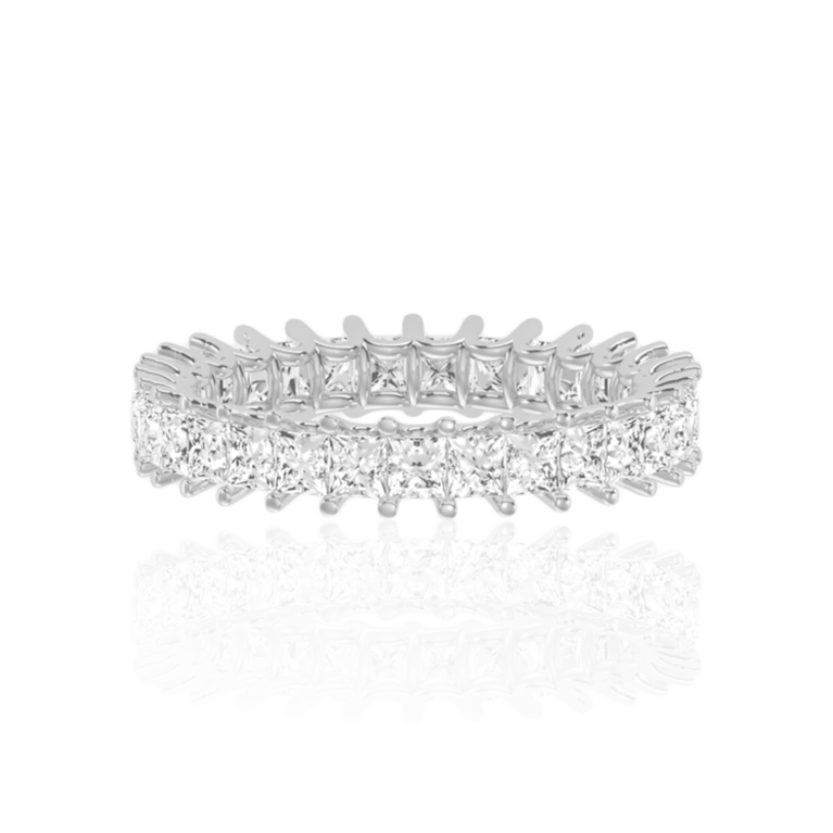 Princess Cut Diamond Eternity Band  ( 2Ct. Tw. )