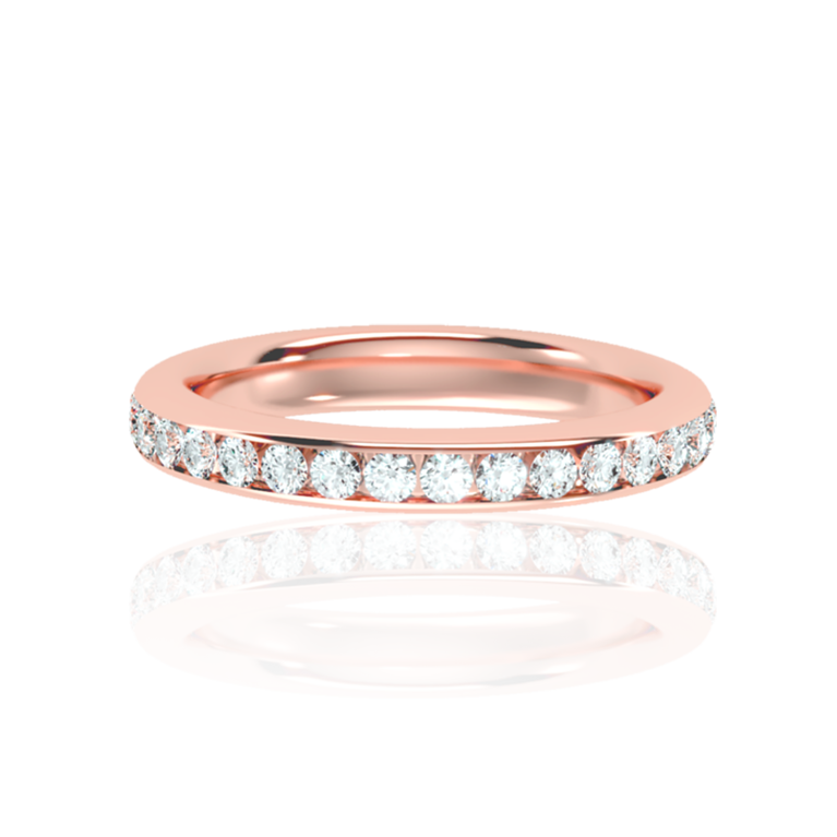 Allure Eternity Diamond Ring (1 to 5 Ct. Tw.) in Rose, Yellow, White Gold