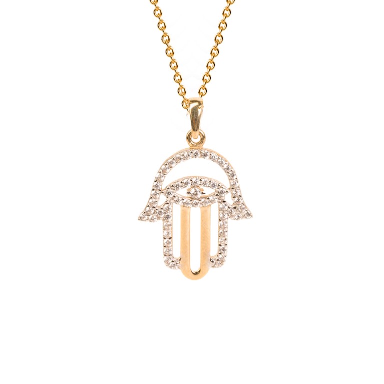 Hand Of God In Yellow Gold 