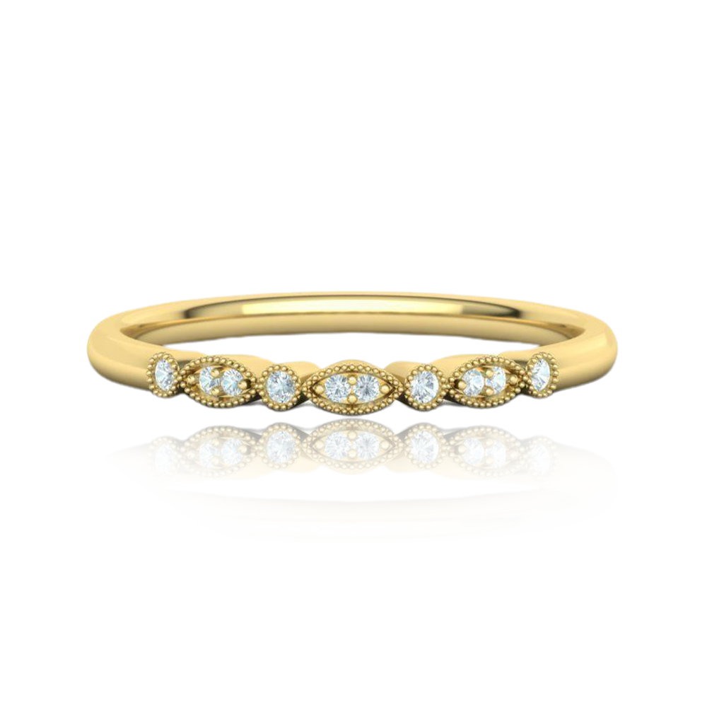 Stackable Migrain Lab Diamond Ring