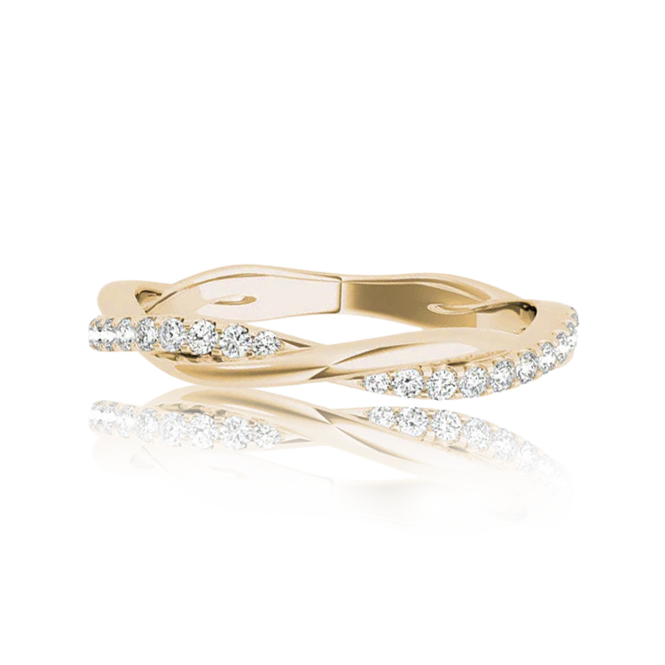 "Spiral Elegance" In Yellow Gold