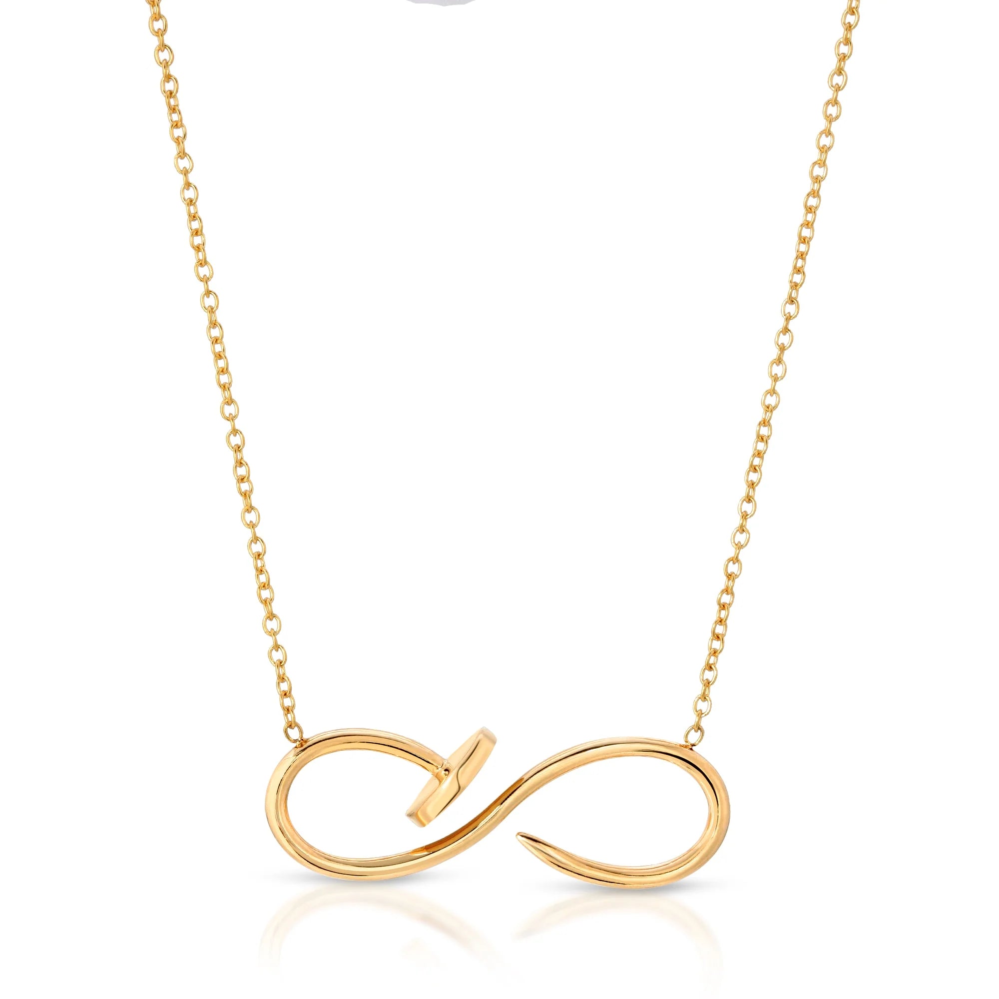 “Clou de l’infini” 14-karat gold infinity necklace