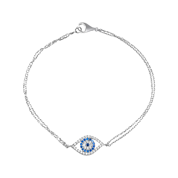 Evil Eye Bracelet with Dazzeling CZ