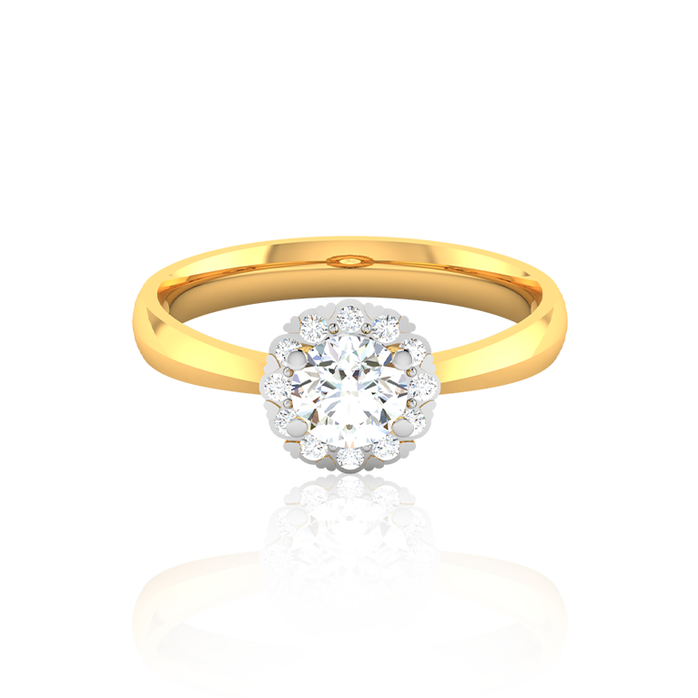 Glorious Brilliance Diamond Ring In Yellow Gold