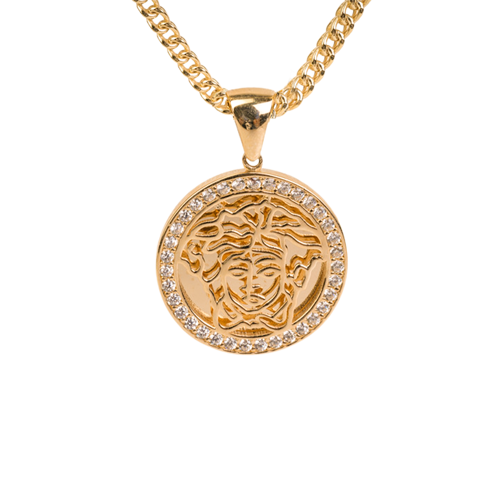 Inspired Medusa Gold Pendant