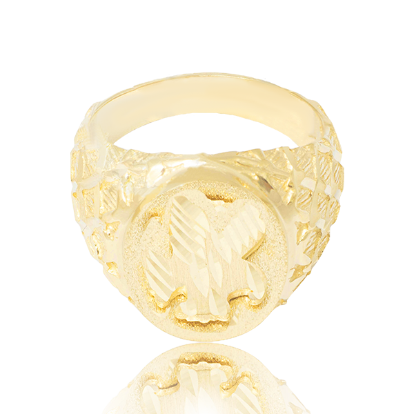 Golden Nugget Eagle Men's Ring