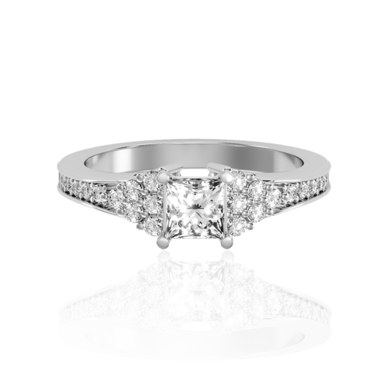 Luxury Brilliance Solitaire In White Gold ( 1Ct. Tw. )