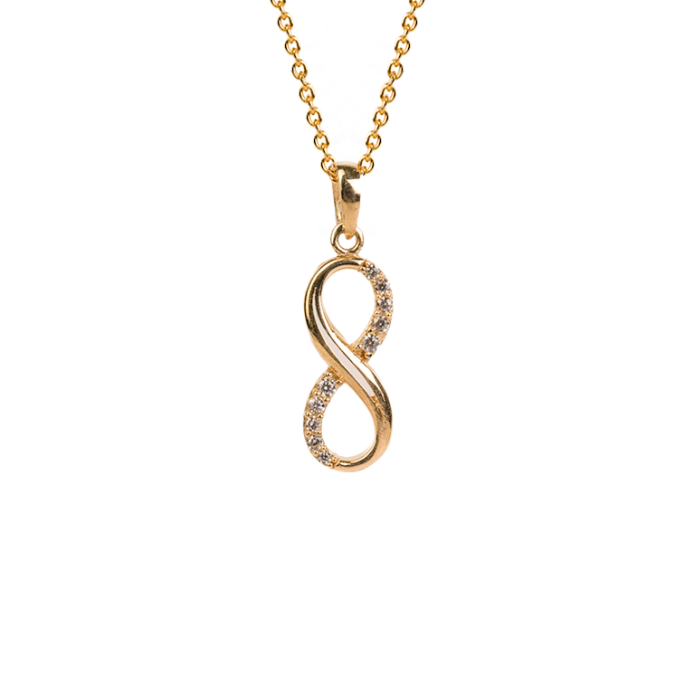 Infinity Pendant WIth Dazzling CZ