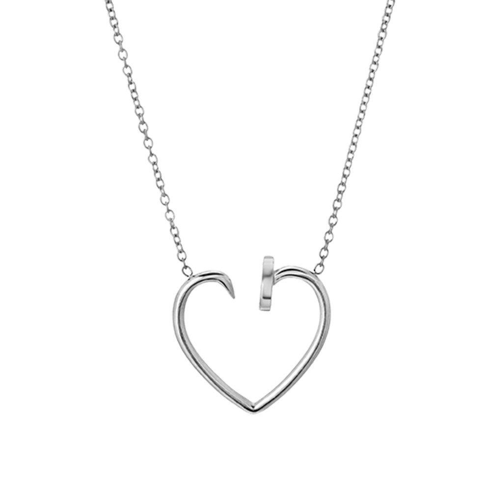 “Clou de Couer” 14-karat gold heart nail necklace