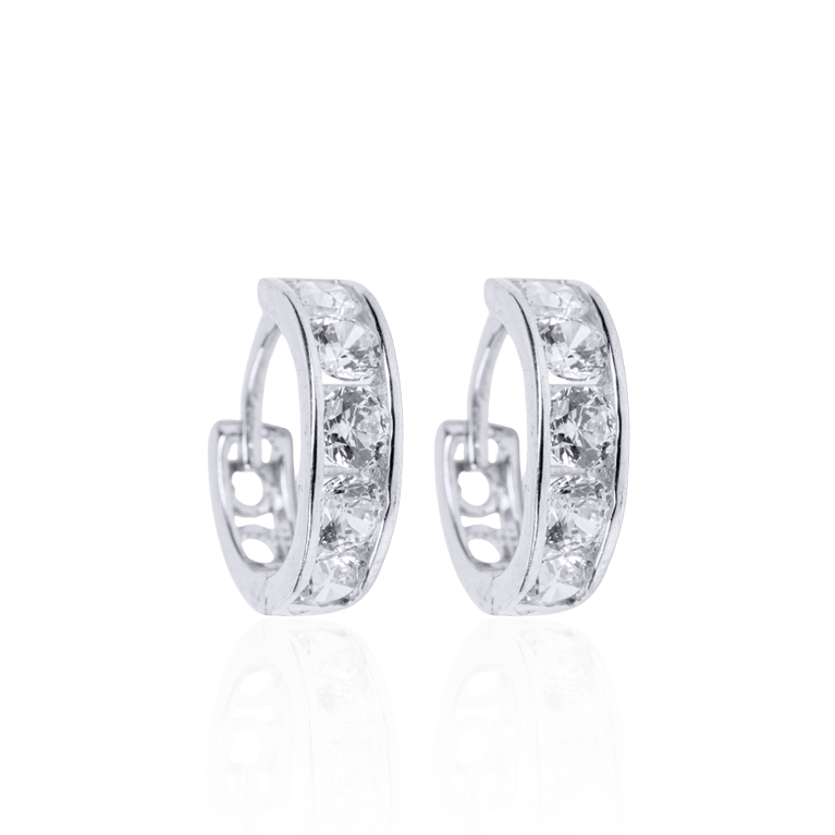 CZ Huggie Hoops Earring