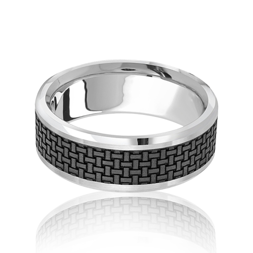 "Eclat Rapture" Men's Wedding Ring, 8mm