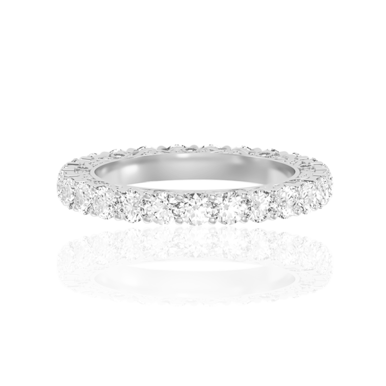 Exquisit Pave Diamond Ring In Yellow, White, or Rose Gold