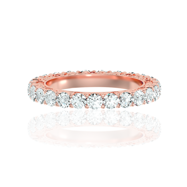 Exquisit Pave Diamond Ring (2Ct. Wt.) In White, Yellow or Rose Gold