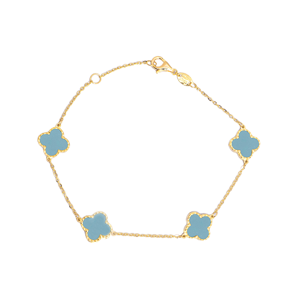 Charming Turquoise Clover Bracelet