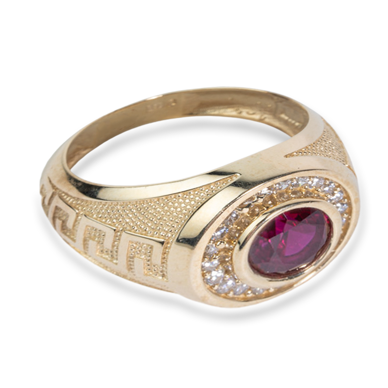 Oval Fashion Purple CZ ring