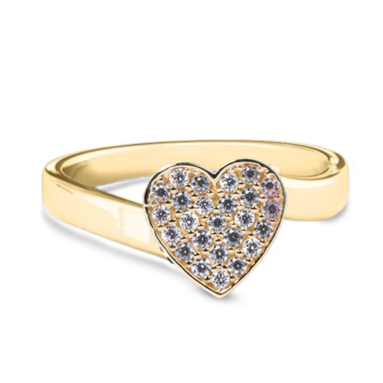 Modern Heart Ring