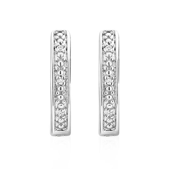 Diamond Huggie Earrings