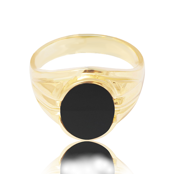 "Tiger Eye" Men's Gold Ring