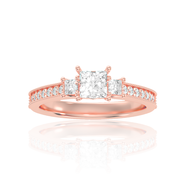 Eternal Unity Princess Ring ( 0.92 Ct. Tw. )