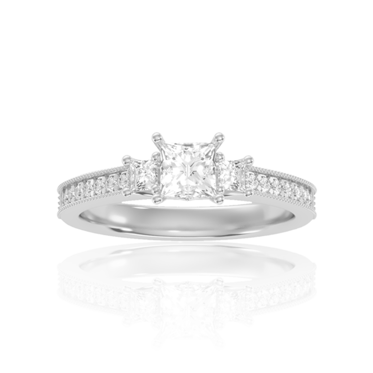 Eternal Unity Princess Ring ( 0.92 Ct. Tw. )