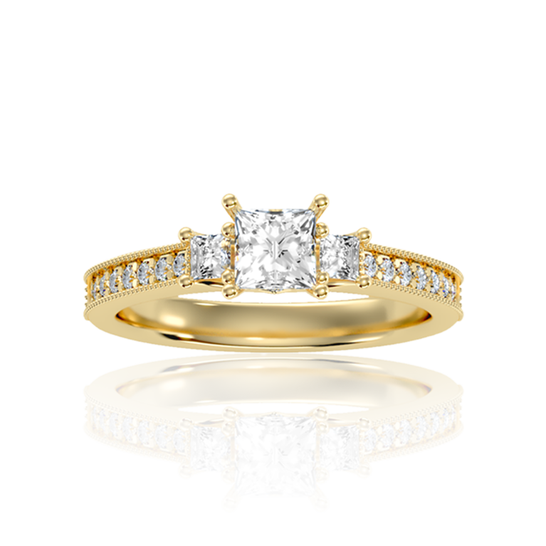 Eternal Unity Princess Ring ( 0.92 Ct. Tw. )