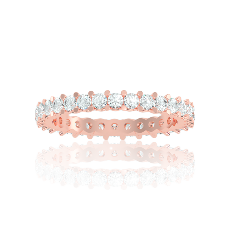 Trellis Eternity Diamond Ring (2 ct. Wt.) in Rose, Yellow or White Gold