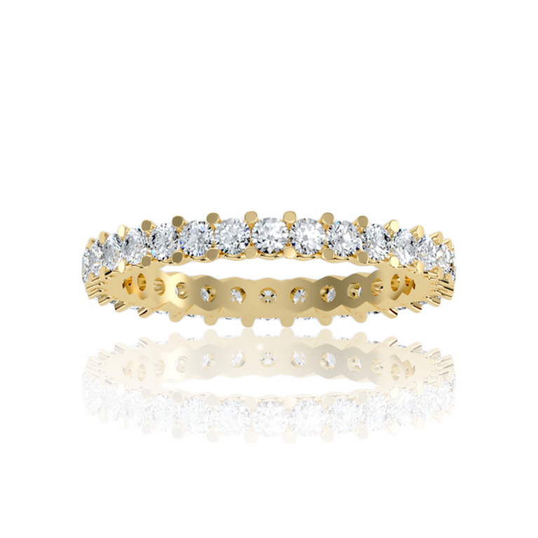 Trellis Eternity Diamond Ring (2 Ct. Tw.) in Yellow, Rose or White Gold