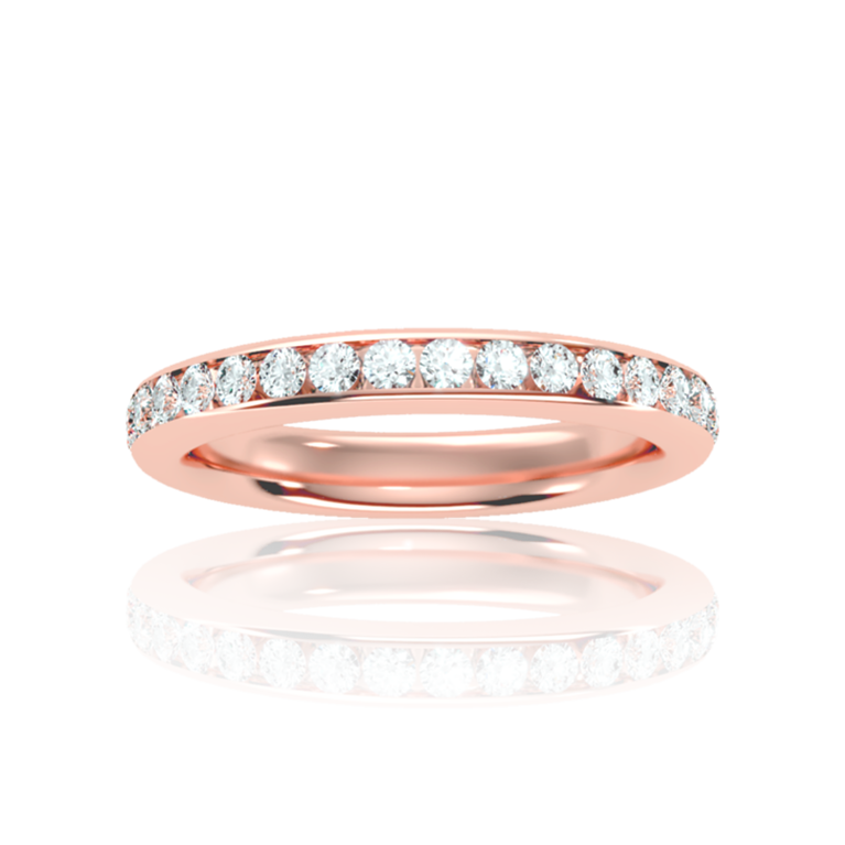 Allure Eternity Diamond Ring (1 to 5 Ct. Tw.) in Rose, Yellow, White Gold