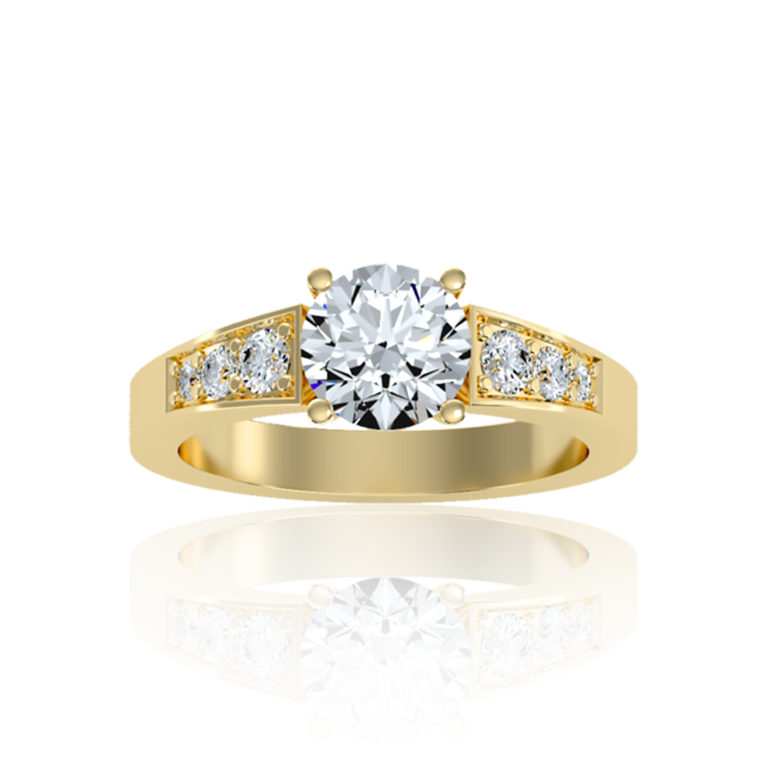Divine Solitaire Affection in Yellow Gold 1.31 Ct. Tw