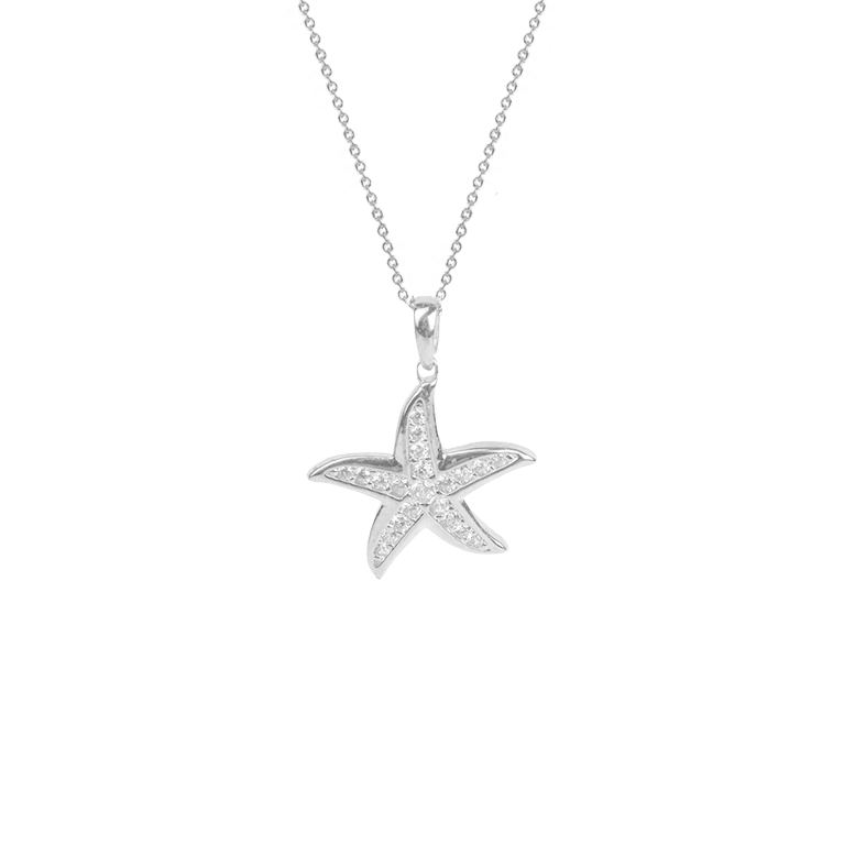 10 k Gold Starfish CZ