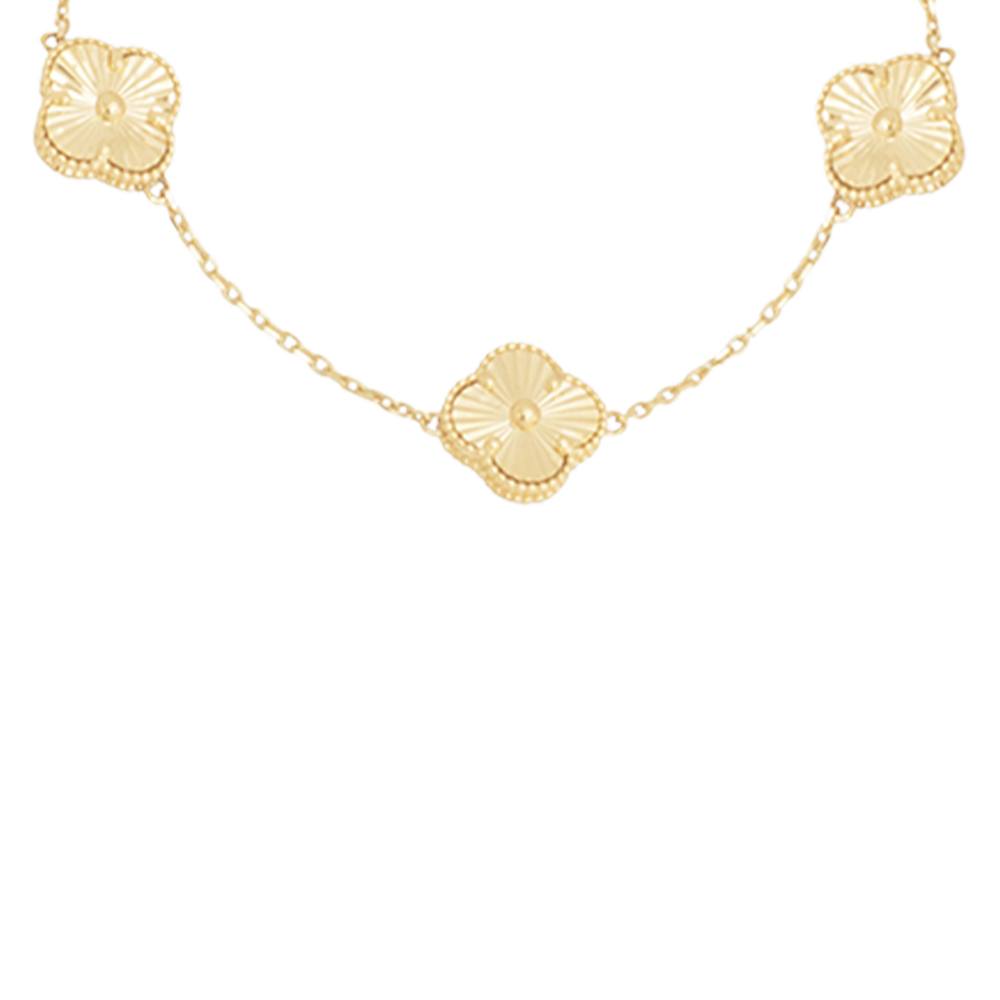 Triple Clover Gold Bracelet