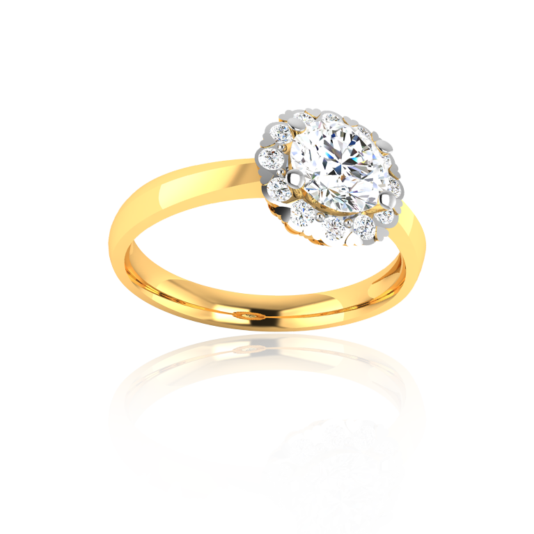 Glorious Brilliance Diamond Ring In Yellow Gold