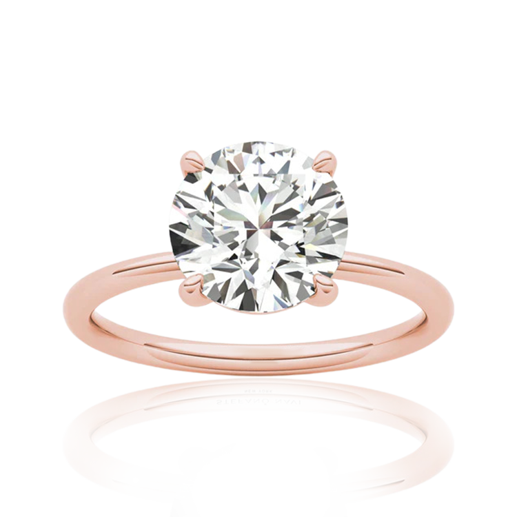 "Diamond Paradise" 18k Rose Gold Engagement Ring