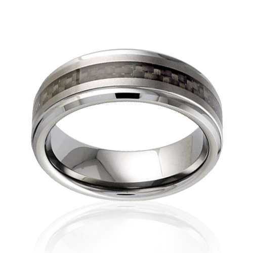 "Sleek Horizon" Tungsten Men's Ring 8mm