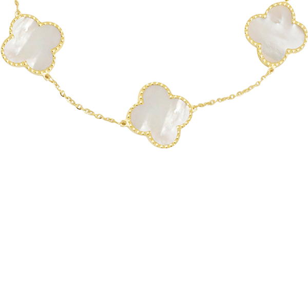 Triple Clover Mother of Pearl Bracelet