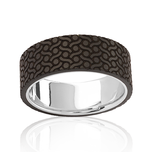 "Enchanté" Men's Wedding Ring, 7mm