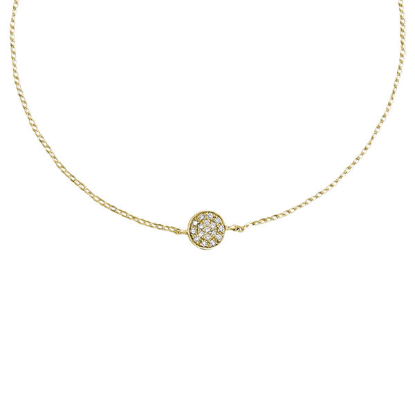 Round Pave Diamond Bracelet